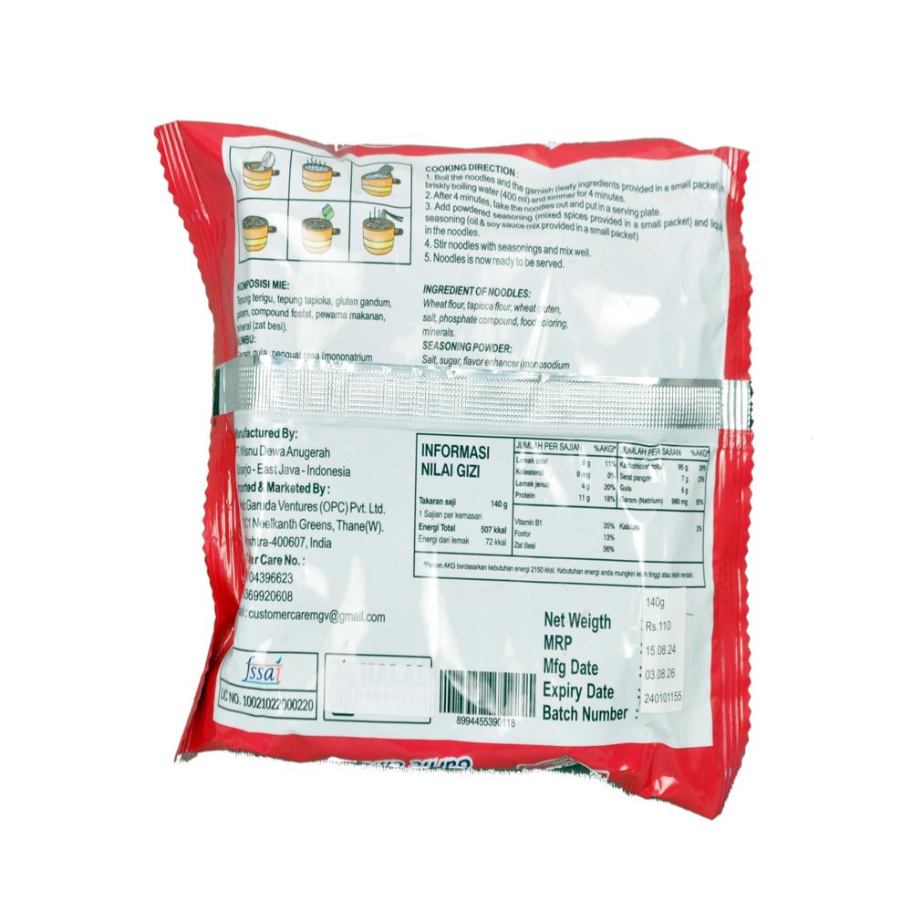 Mom's Mie Chicken Garlic Instant Noodle (Non-Veg) - Authentic Indonesian Flavor