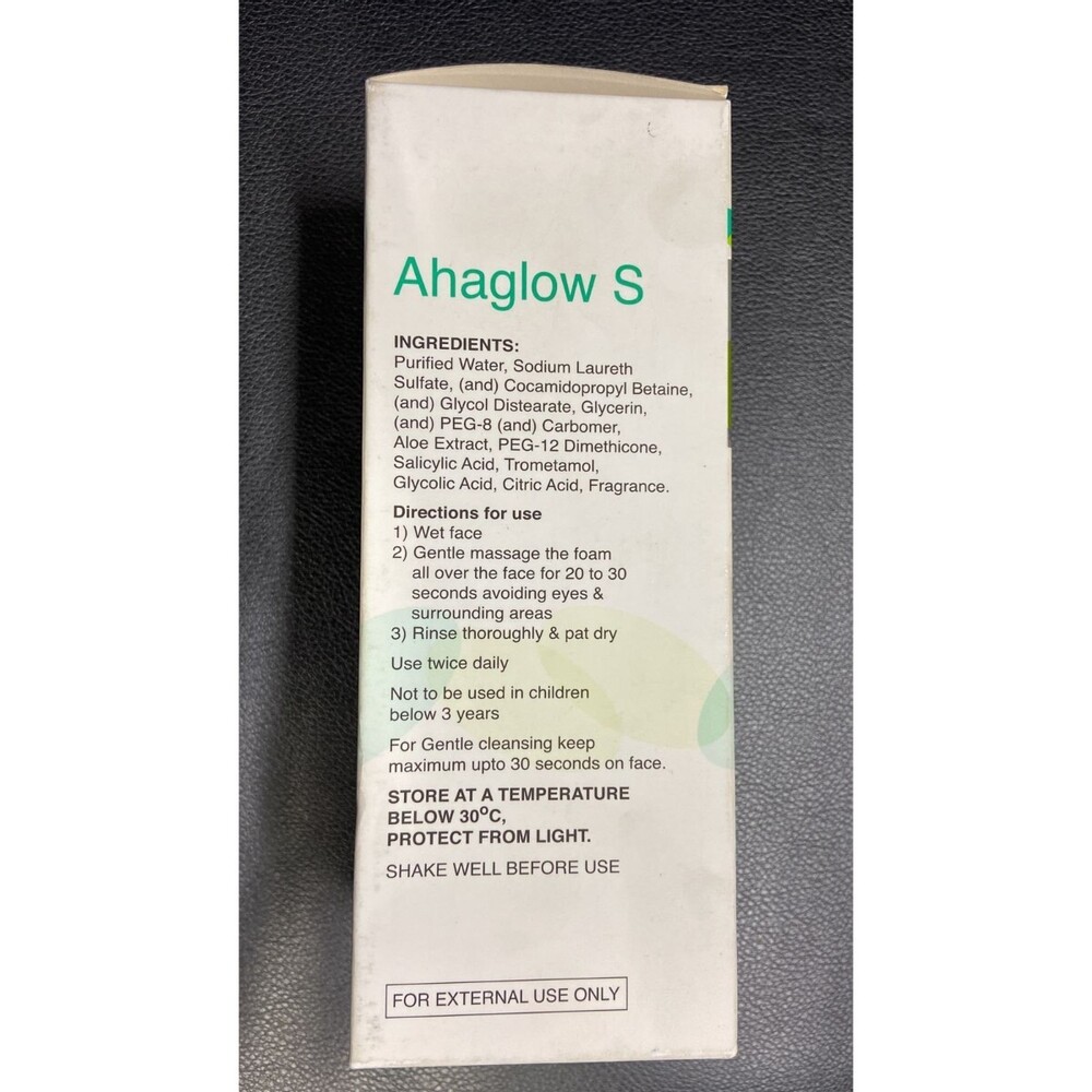 Ahaglow S Facewash - Physical Form: Liquid