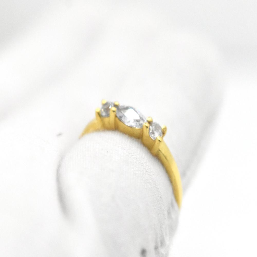 925 Sterling Silver Moissanite Statement Ring - Color: White