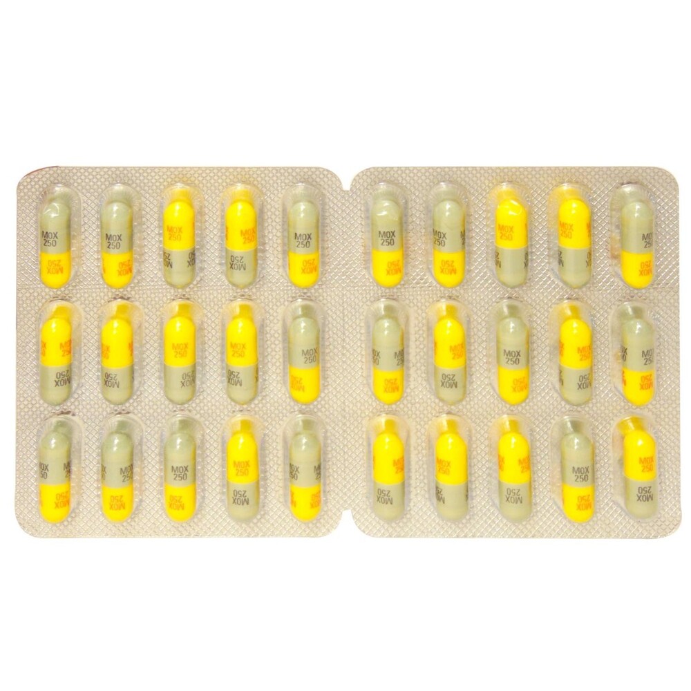 Almox 250 Mg Capsule - 250 Mg Dosage | Broad Spectrum Antibiotic For Bacterial Infections, Convenient For All Ages