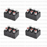 6 RCA BOX SOCKET