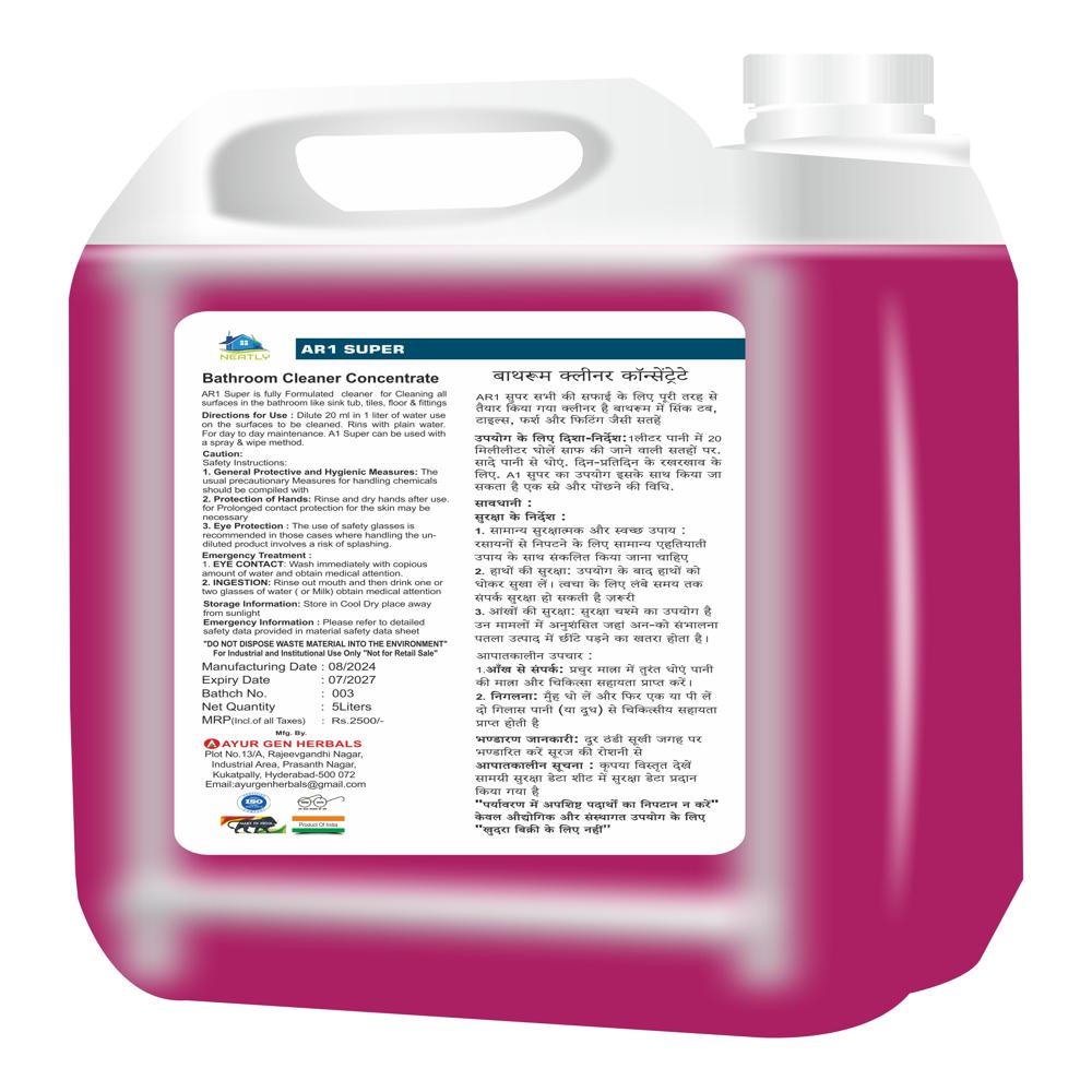 R1 bathroom cleaner concentrate 