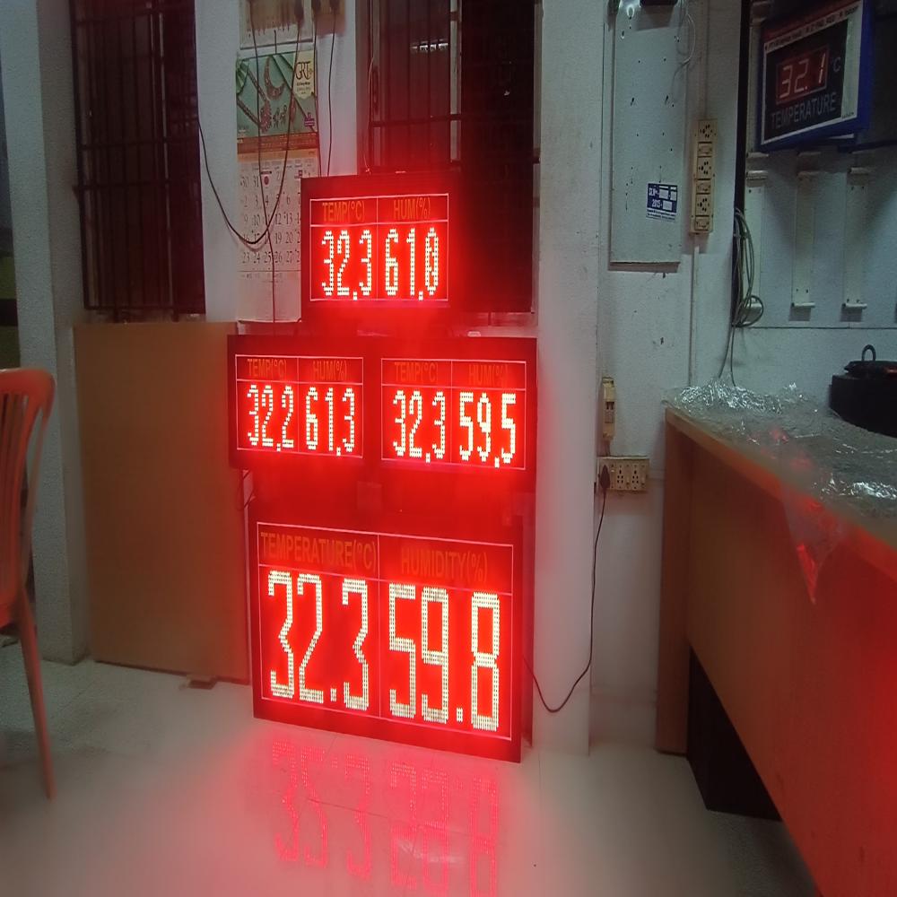 JUMBO TEMPERATURE & HUMIDITY (%) DISPLAY BOARD