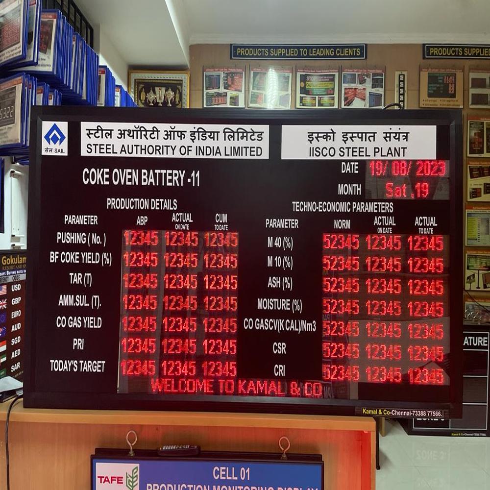 Led High-visibility Digital Production Display Board