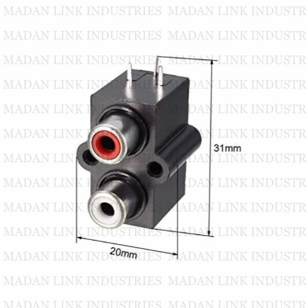 2 RCA BOX SOCKET