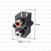 2 RCA BOX SOCKET