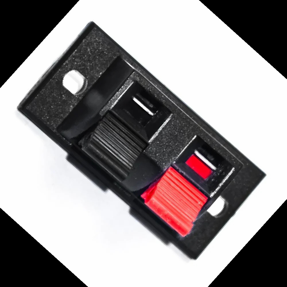 2 Way Mini Speaker Socket - Plastic, Standard Size, Color-coded Red/white/yellow - Durable Design With Gold-plated Contacts For Optimal Signal Transmission, Ideal For Cameras