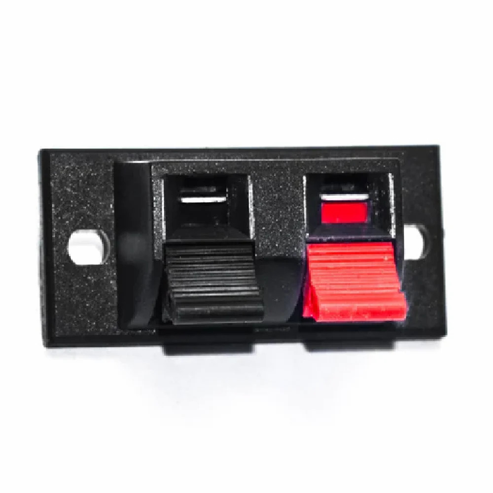 2 Way Mini Speaker Socket - Plastic, Standard Size, Color-coded Red/white/yellow - Durable Design With Gold-plated Contacts For Optimal Signal Transmission, Ideal For Cameras