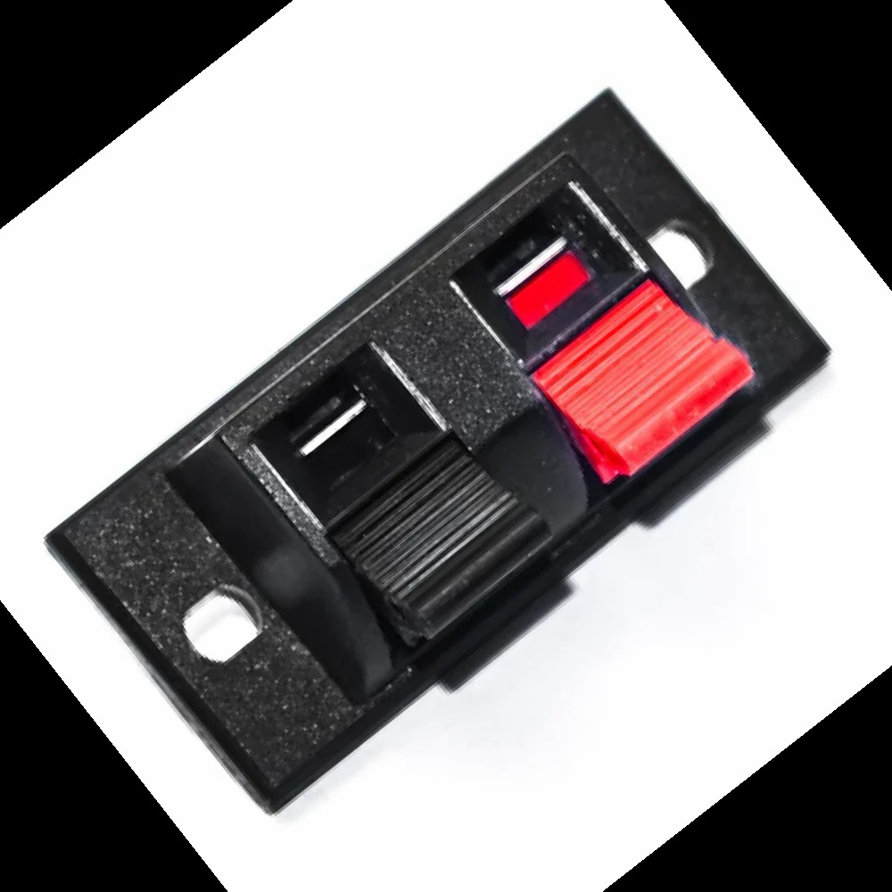 2 Way Big Speaker Socket - Pvc Material, Standard Size, Color-coded For Easy Channel Identification | Durable Design With Gold-plated Contacts