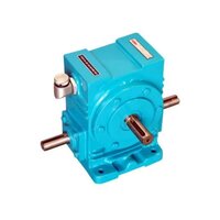 High Precision Worm Reduction Gear Box - Color: Blue