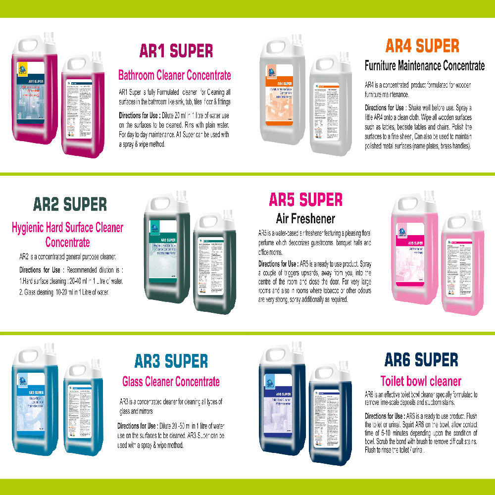 R1 bathroom cleaner concentrate 