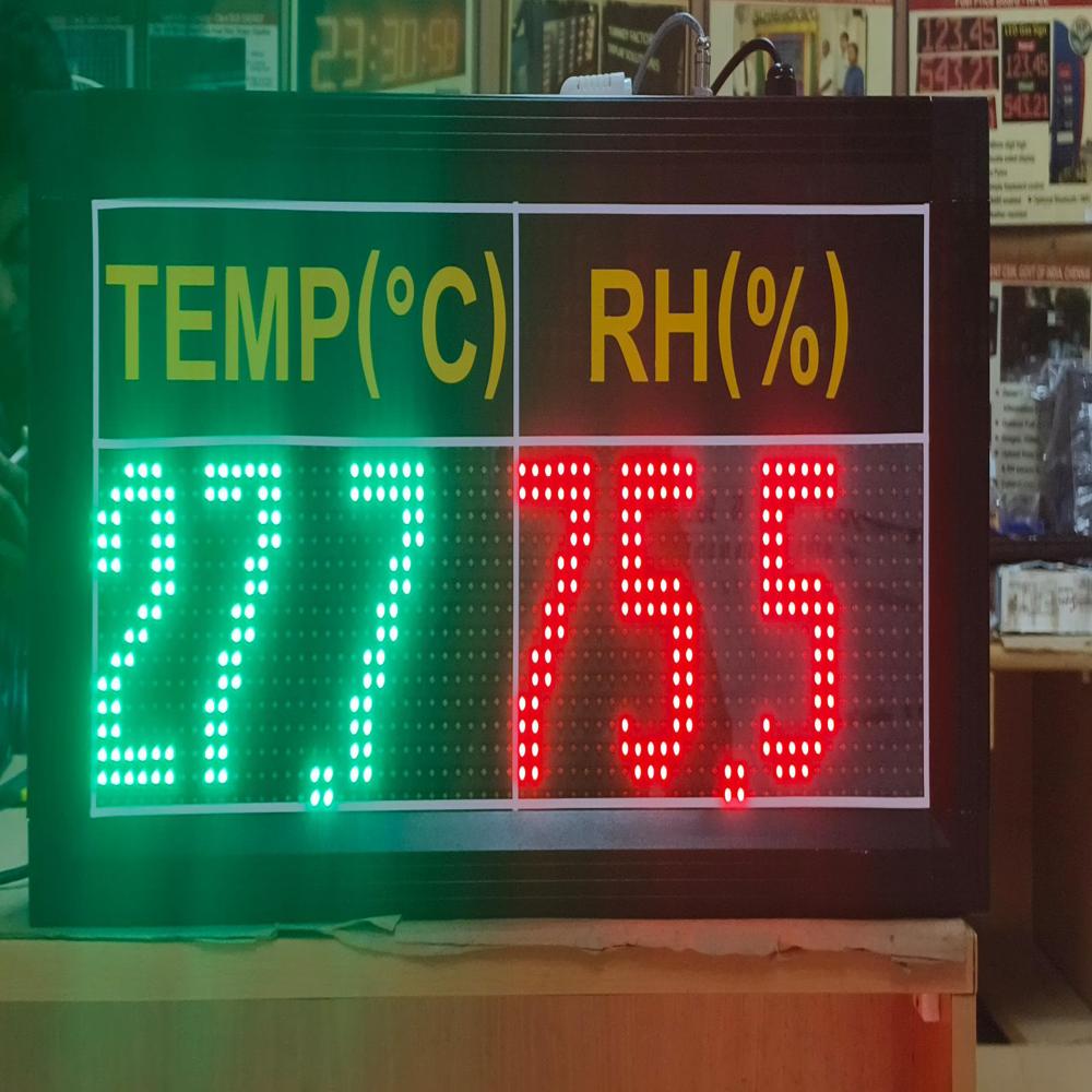 Multi Color - Temperature And Humidity Display - Application: Factory