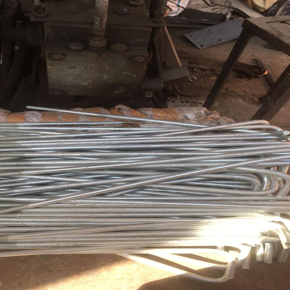 Galvanised Foundation Bolt - Color: Grey