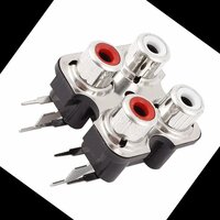 4 Rca Plain Metal Socket