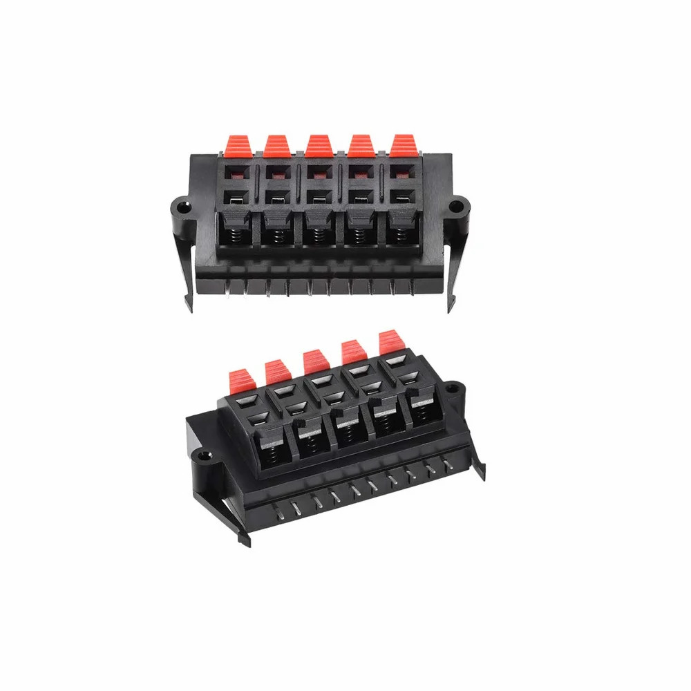 10 Way Speaker Socket - Durable Plastic, 10 Channels, Sleek Black Design | 16a Power Capacity, No Shutter Feature