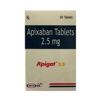 Apigat 2.5 Mg Tablet - 2.5 Mg Dosage | Anticoagulant For Stroke & Heart Attack Prevention, Cardiovascular Support, Rigorous Quality Assurance