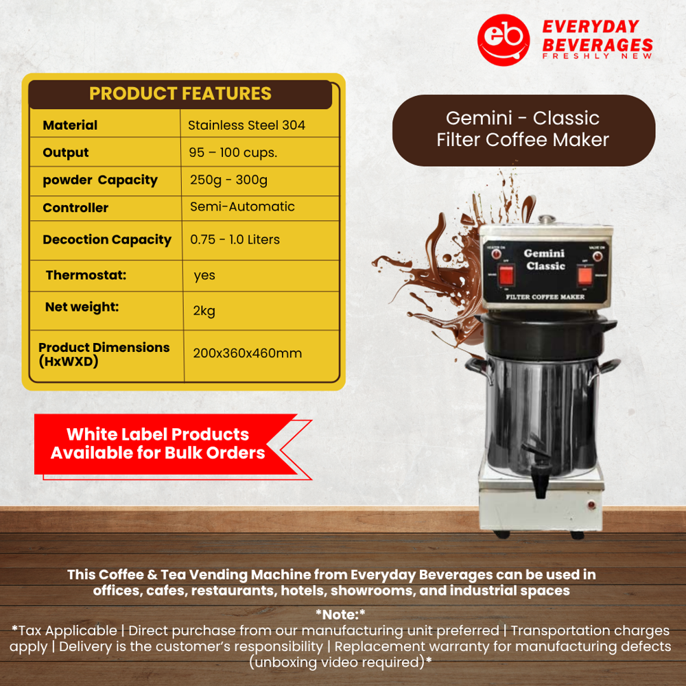 Gemini classic Filter Coffee Maker