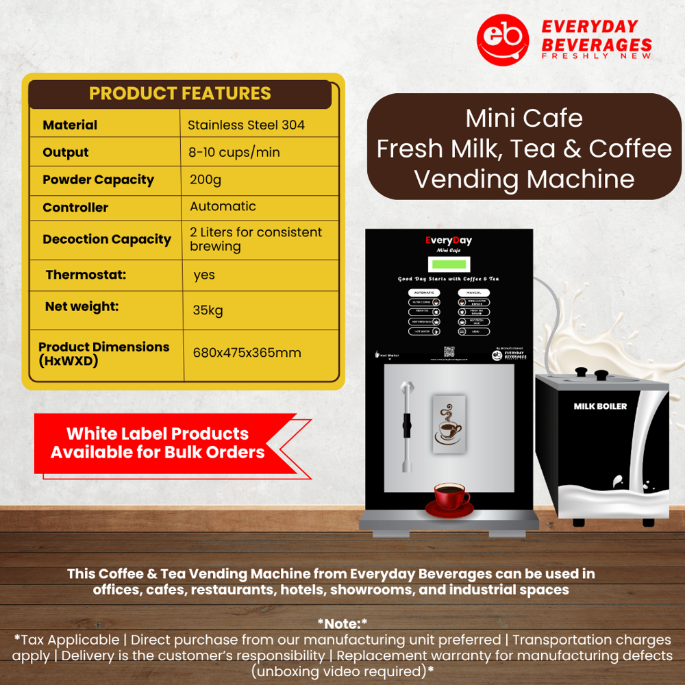 Mini Cafe Tea Coffee Vending Machine - Automatic Grade: Automatic
