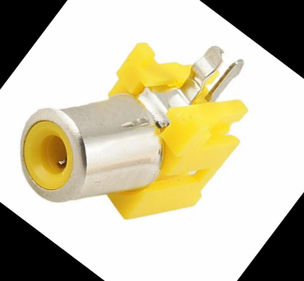 1 RCA SOCKET WITH NUT YELLOW