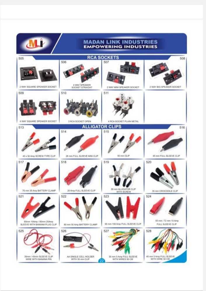 2 Rca Plain Socket - Plastic, Standard Size, Color-coded Design, 16a Current Rating, For Speaker Applications, Durable And Reliable Signal Transmission