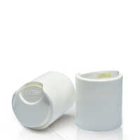 24mm Black  Disc Top Cap - Material: Plastic