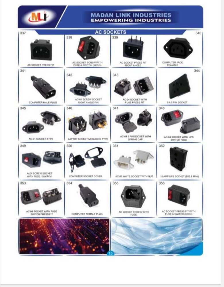 Philips Sockets Lock L Pins - Durable Metal/plastic, 6a Rated Current, Double Phase, Pcb Mounting, Corrosion-resistant Finish, Compatible With Various Sockets