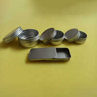 Silver Round Aluminium Tin Container - Capacity: 50 Milliliter (ml)