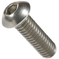Button Head Allen Bolt - Color: Silver