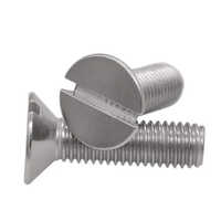 Industrial Slotted Machine Screw - Color: Silver