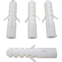 35mm Plastic Wall Plug - Color: White