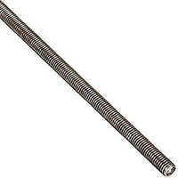 Mild Steel Threaded Rod - Color: Silver