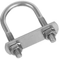 4 Inch Stainless Steel U Clamp - Color: Silver