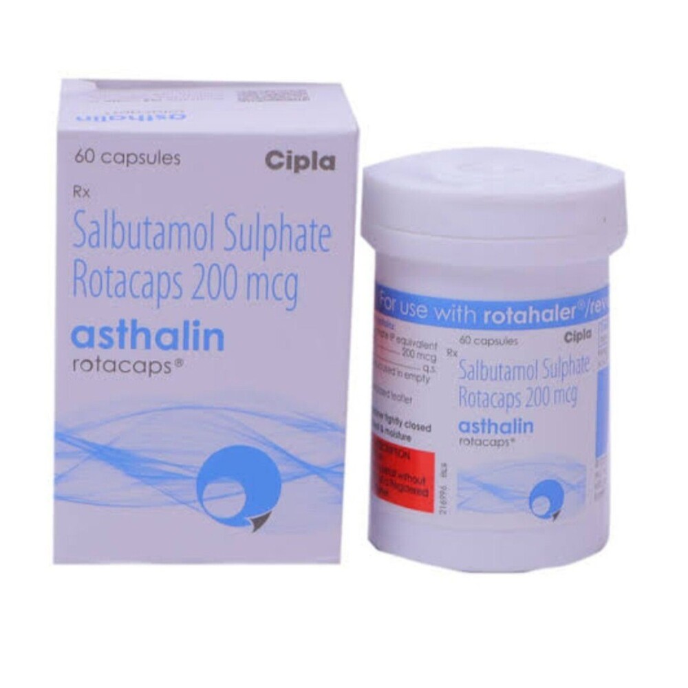 Asthalin Rotacap Capsule - 200 Mcg Dosage | Fast-acting Bronchodilation, Convenient Inhalation Therapy For Respiratory Relief