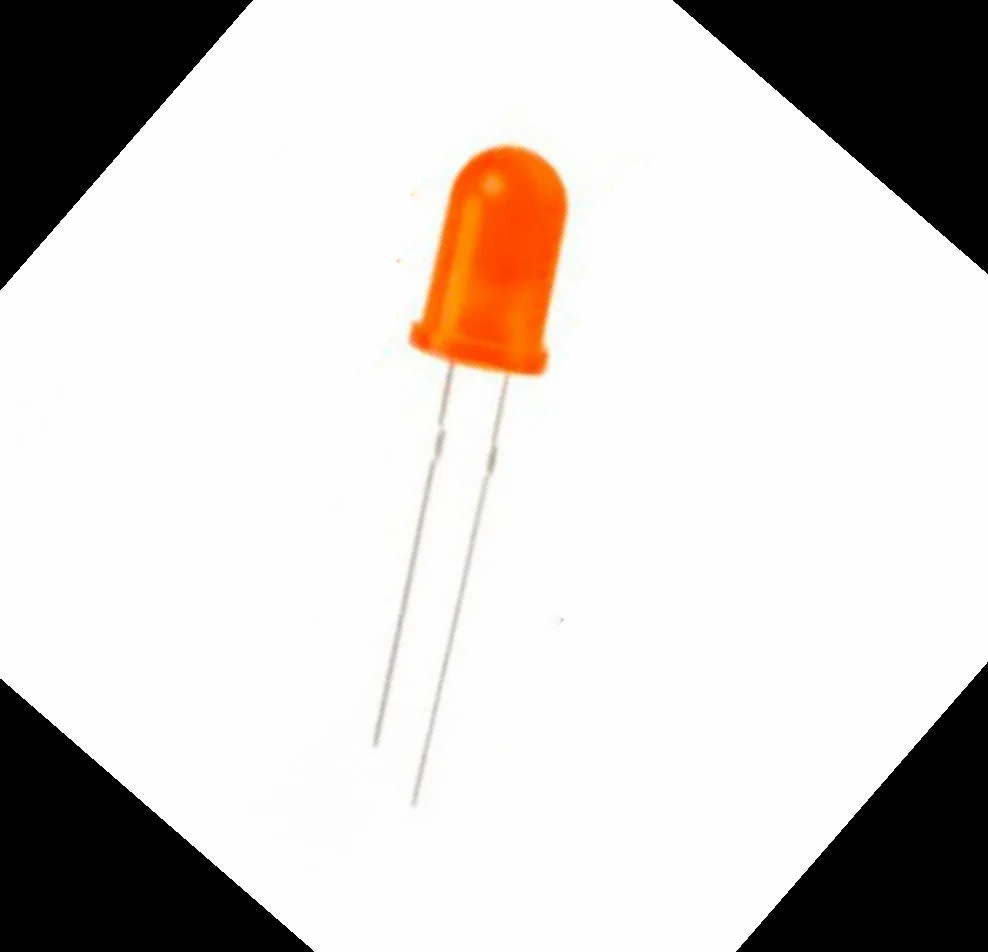 5 Mm Orange Led - Material: Plastic