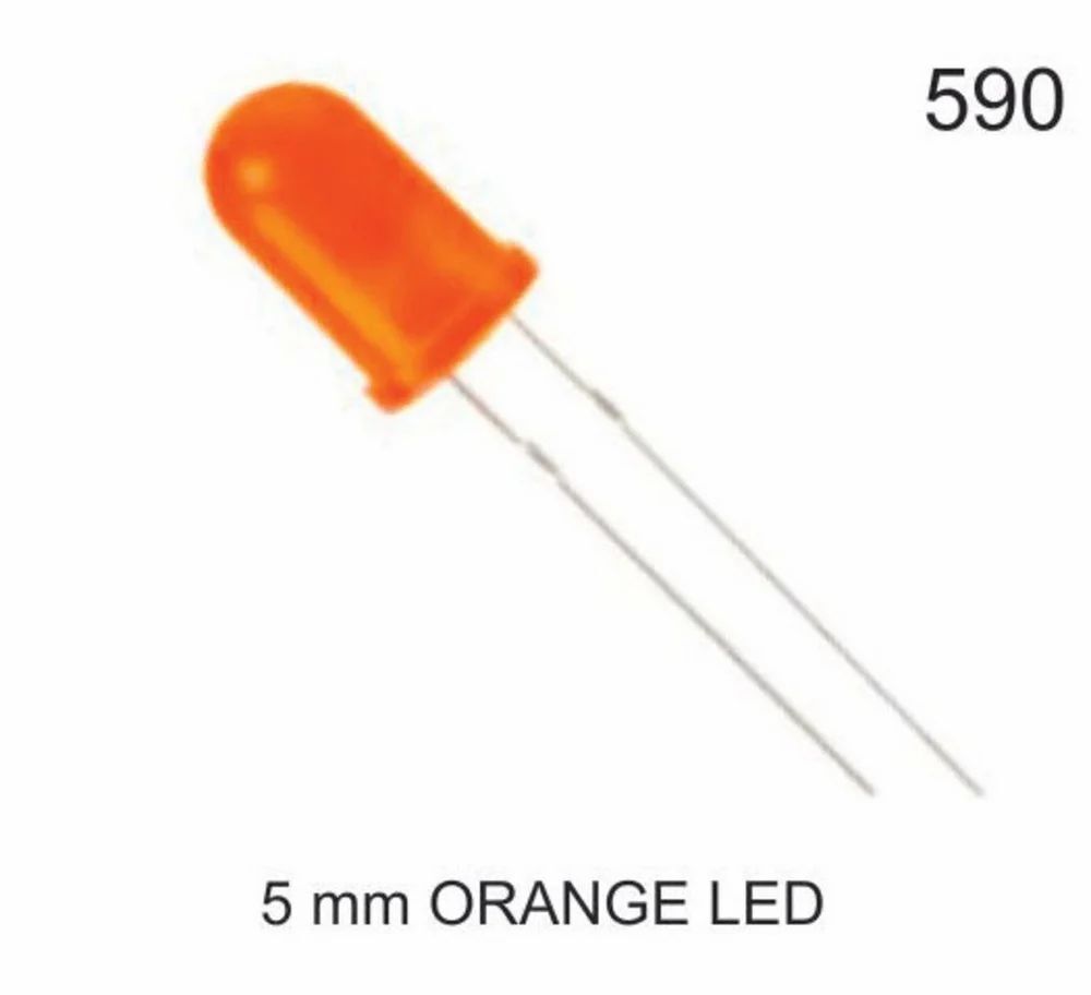 5 Mm Orange Led - Material: Plastic