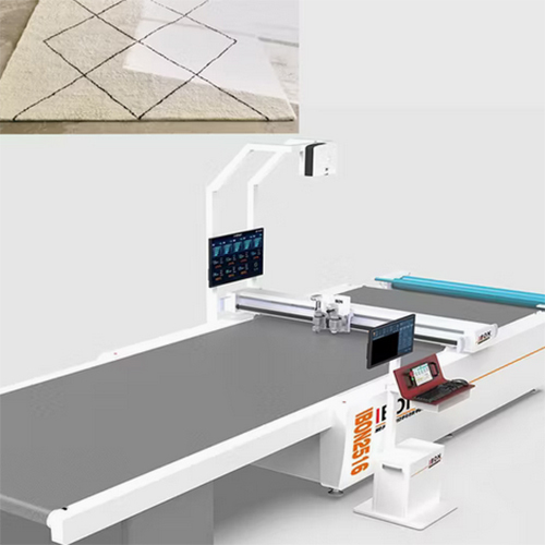 Auto Feeding Flatbed Carpet Blanket Mat Cutting Machine For Home Interior - General Use: Industrial