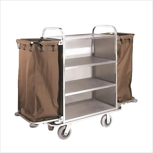 Cs-Ssb02 Ss Housekeeping Trolley - Color: Silver