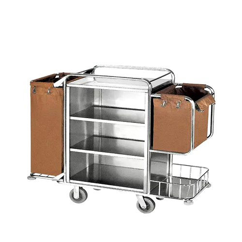 Cs-Ssc03 Ss Housekeeping Trolley - Color: Brown