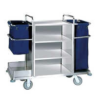 Cs-ssc04 Ss Housekeeping Trolley - Color: Silver