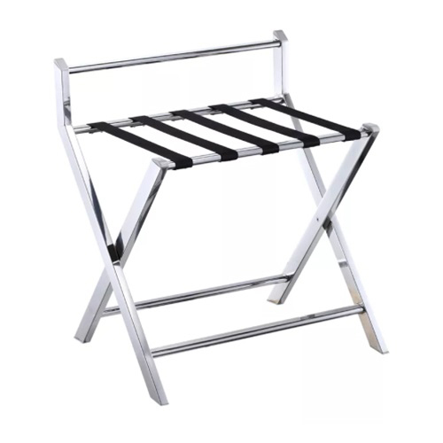 60X46X68Cm Ss Luggage Rack With Backrest - Application: Hotel