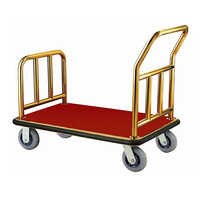 Cs-ltb06 Ss Hotel Luggage Trolley - Color: Golden