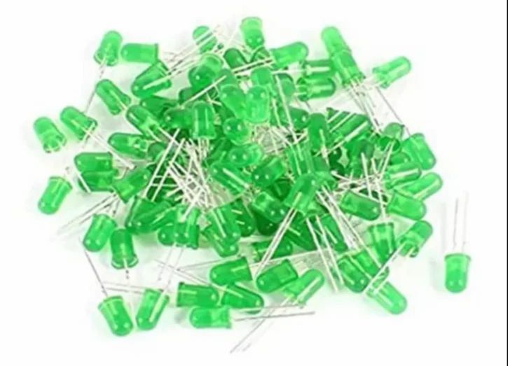 5 Mm Green Led - Length: 10 Millimeter (Mm)