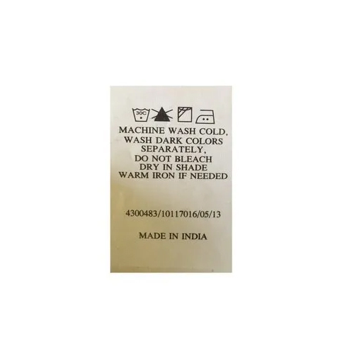 Wash Care Label
