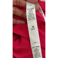 Satin Printed Label - Satin Material, Rectangle Shape, Classic White Color | Smooth Surface Finish, Ideal For Garment Labeling