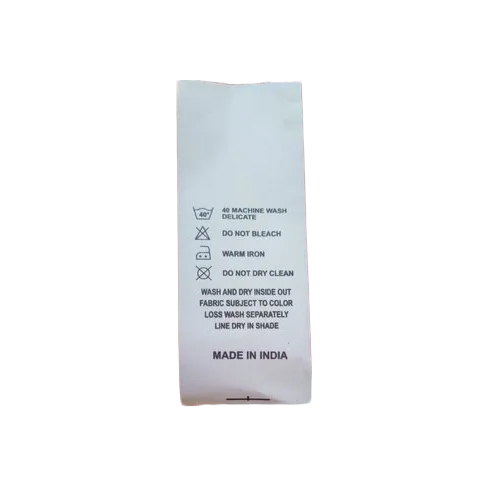 1 Inch Wash Care Label