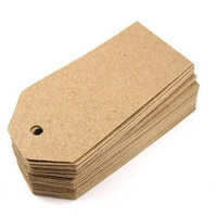 Paper Hang Tag - Color: Brown