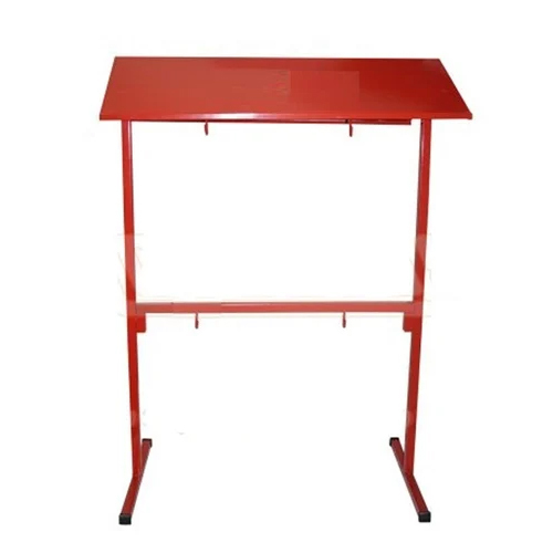 Mild Steel Fire Bucket Stand - Color: Red