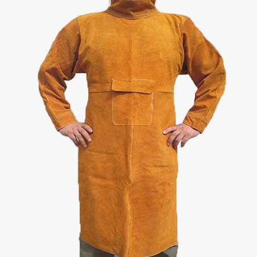 Industrial Leather Apron With Sleeves