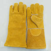 14 Inch Split Industrial Leather Gloves - Color: Different Available
