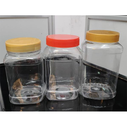 83mm Pet Jar Square Flat Shape